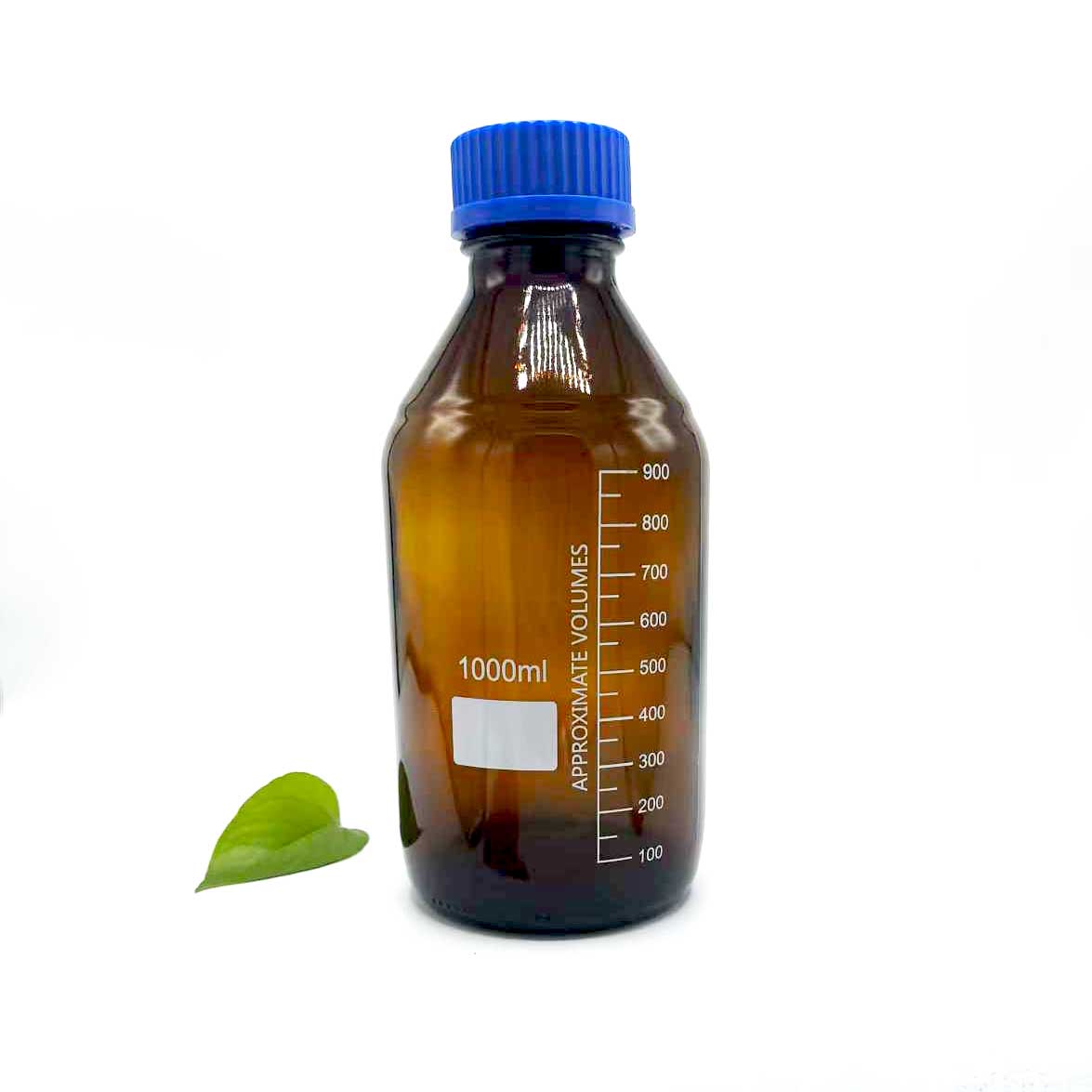 1000 ml-es borostyánsárga reagens flakon